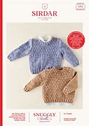Sirdar 5352 Baby Sweaters for newborn to 2 years in Double Knitting (#3) weight yarn.